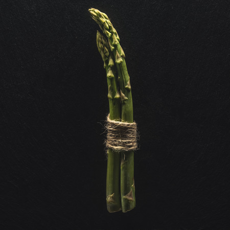 fresh green asparagusの写真素材