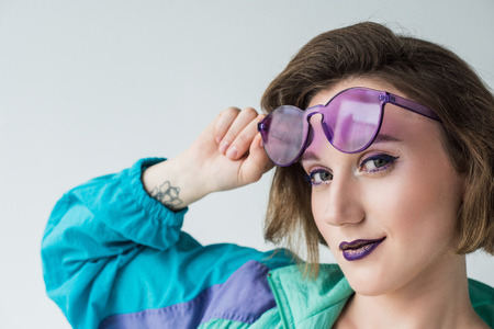 fashionable woman in sunglasses