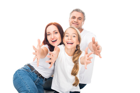 family spending time togetherの写真素材