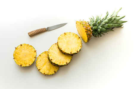 slices of fresh pineapple