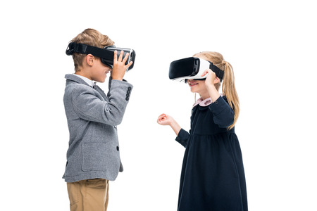 pupils in VR headsets