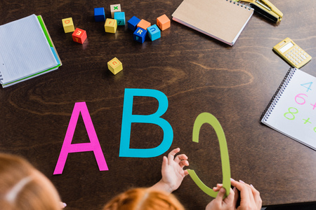 learning alphabetの写真素材