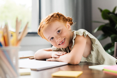 little redhead girlの写真素材