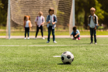 kids playing soccerの写真素材