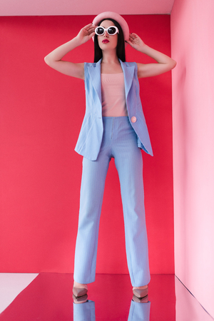 beautiful stylish young womanの写真素材