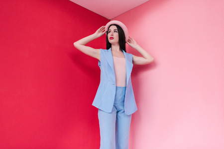 beautiful stylish young womanの写真素材