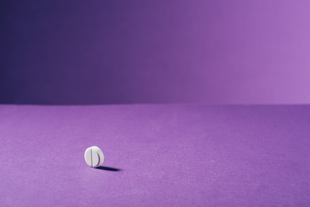 medicine on purple backgroundの写真素材
