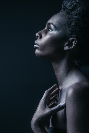 sensual african american girlの写真素材