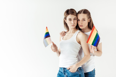 Lesbian coupleの写真素材