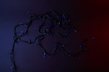 blue shining garland