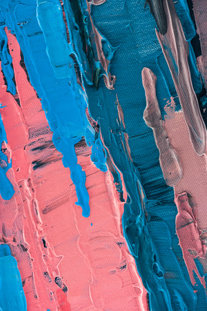 close up of abstract background with oil paint brush strokes の写真素材