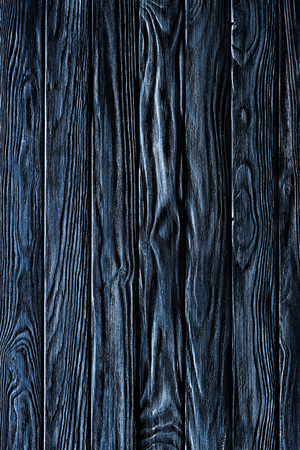 Carpentry template with blue vertical wooden planksの写真素材