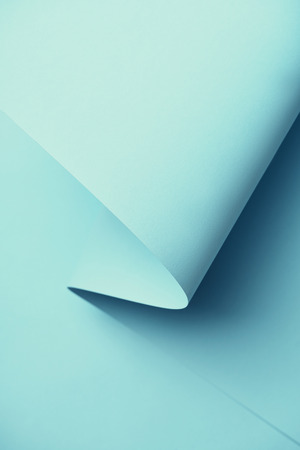 close-up view of creative blue abstract paper backgroundの写真素材