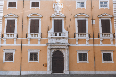 ancient building in old european city, Pisa, Italyの写真素材