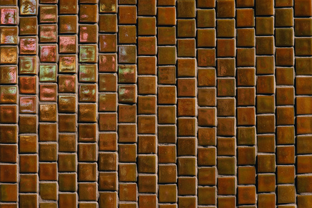 full frame image of ceramic tile wall backgroundの写真素材