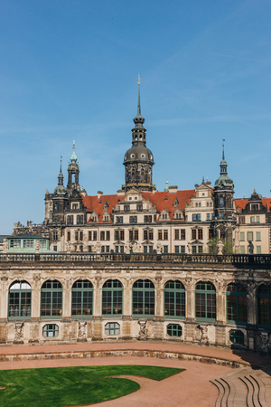 19 MAY 2018 - DRESDEN, GERMANY: beautiful building of Dresdner Zwinger on sunny dayのeditorial素材