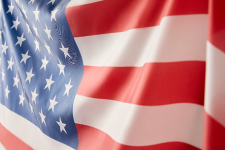 close up view of united states of america flagの写真素材