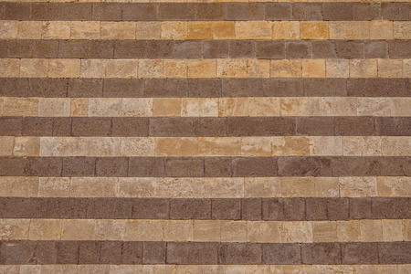 wall of bricks in Orvieto, Rome suburb, Italy