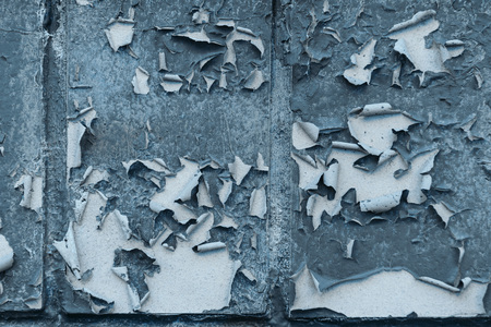 close-up view of old weathered grey wall textured backgroundの写真素材
