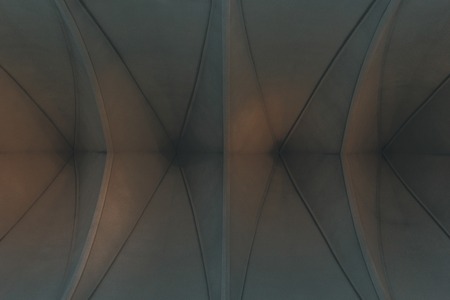 bottom view of lutheran church ceiling for backgroundの写真素材