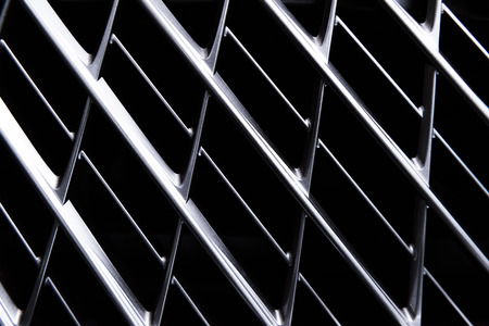 Full frame of car metal grating as backgroundの写真素材