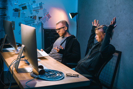 couple of hackers have problem with malware development