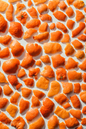 close up view of mandarin citron isolated on white