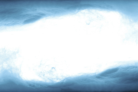 frame of blue paint splashes, isolated on white