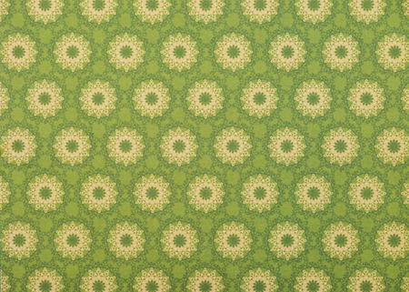 set of beige mandalas on light greenの写真素材