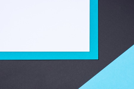 simple modern blue, white and black abstract background with copy spaceの写真素材