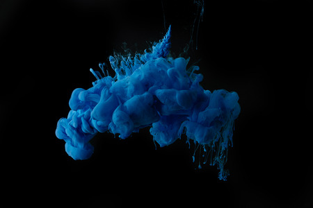 background with abstract blue splash of paint