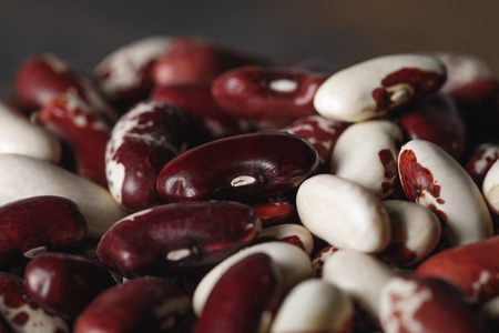close up of swallow beans as textured background with copy spaceの写真素材
