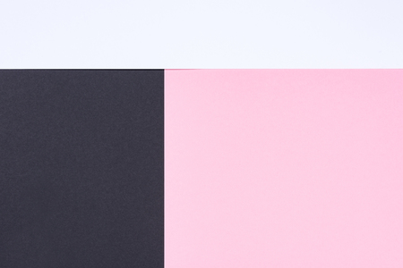 minimalistic modern white, pink and black abstract background with copy spaceの写真素材