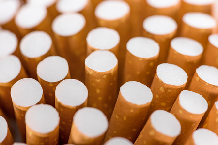 Close up shot of cigarettes with selective focusの写真素材