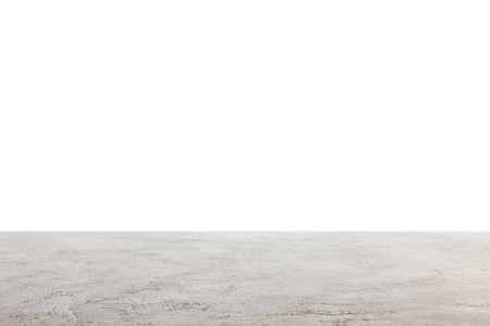 grey shabby wooden surface on whiteの写真素材