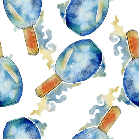 Fashionable sketch fashion glamour illustration in a watercolor style element. Clothes accessories set trendy vogue outfit. Watercolour set seamless background pattern. Fabric wallpaper print texture.の写真素材