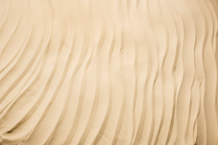 top view of background with textured sand and copy spaceの写真素材