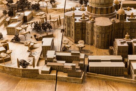 ROME, ITALY - JUNE 28, 2019: maquette of ancient Rome in Vatican Museumのeditorial素材