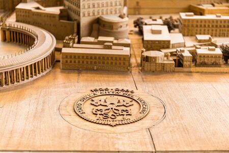 ROME, ITALY - JUNE 28, 2019: maquette of ancient Rome in Vatican Museumのeditorial素材