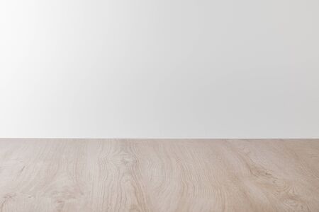 wooden surface isolated on grey with copy space