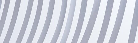 close up view of paper stripes isolated on white, panoramic shotの写真素材