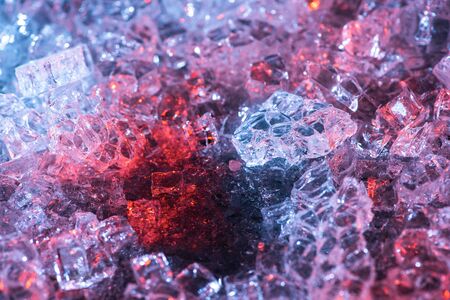 colorful abstract blue, red and purple glass textured backgroundの写真素材