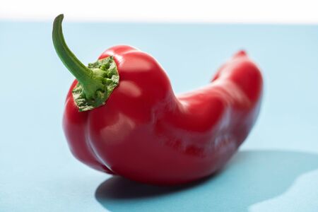 close up view of fresh red chili pepperの写真素材