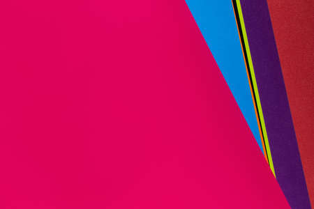 creative background with colorful stripes and carmine red copy space
