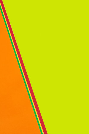 minimal geometric background with bright green copy spaceの写真素材