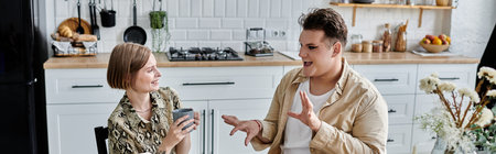 Friends share laughter and stories while enjoying each otherâs company.の写真素材