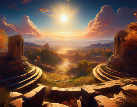 Spring blooms with joy during Nowruz, the festive Persian New Year celebration.の素材