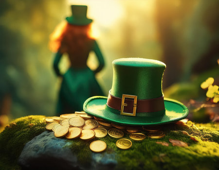 A vibrant celebration of St. Patrick's Dayの素材