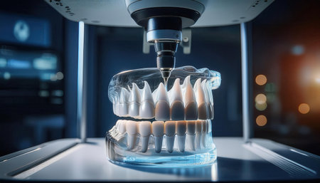 Advanced equipment showcases state of the art dental practices focused on precision and care.の素材