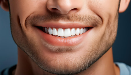 Radiant smile showcases the results of professional stomatology, enhancing confidence and health.の素材